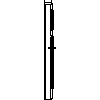 STOLBUD Włoszczowa - Drzwi wewnętrzne B.2.E 784x2060 - widok z boku dwg