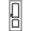 STOLBUD Włoszczowa - Interior doors C.2.A 784x2060 - Front view dwg