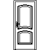 STOLBUD Włoszczowa - Interior doors C.2.A 884x2060 - Front view dwg