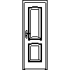 STOLBUD Włoszczowa - Interior doors C.2.A 684x2060 - Front view dwg