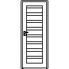 STOLBUD Włoszczowa - Interior doors B.8.2 800x2067 - Front view dwg