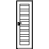 STOLBUD Włoszczowa - Interior doors B.8.4 700x2067 - Front view dwg