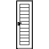 STOLBUD Włoszczowa - Interior doors A.6.0 700x2067 - Front view dwg