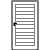 STOLBUD Włoszczowa - Interior doors A.6.0 1100x2067 - Front view dwg