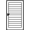 STOLBUD Włoszczowa - Interior doors A.6.0 1200x2067 - Front view dwg