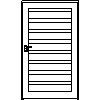 STOLBUD Włoszczowa - Interior doors B.8.6 1200x2067 - Front view dwg