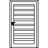 STOLBUD Włoszczowa - Interior doors B.8.2 1144x2040 - Front view dwg