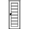 STOLBUD Włoszczowa - Interior doors B.8.4 744x2040 - Front view dwg