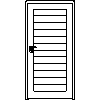 STOLBUD Włoszczowa - Interior doors A.6.0 944x2040 - Front view dwg