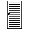 STOLBUD Włoszczowa - Interior doors A.6.0 1044x2040 - Front view dwg