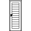 STOLBUD Włoszczowa - Interior doors A.6.0 744x2040 - Front view dwg