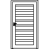 STOLBUD Włoszczowa - Interior doors B.8.2 1084x2060 - Front view dwg