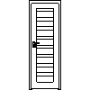 STOLBUD Włoszczowa - Interior doors B.8.2 684x2060 - Front view dwg