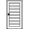 STOLBUD Włoszczowa - Interior doors B.8.4 1084x2060 - Front view dwg