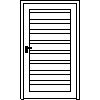 STOLBUD Włoszczowa - Interior doors B.8.4 1184x2060 - Front view dwg