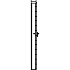 STOLBUD Włoszczowa - Drzwi wewnętrzne A.6.0 784x2060 - widok z boku dwg