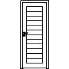 STOLBUD Włoszczowa - Interior doors A.6.0 784x2060 - Front view dwg