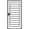 STOLBUD Włoszczowa - Interior doors A.6.0 984x2060 - Front view dwg