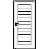 STOLBUD Włoszczowa - Interior doors A.6.0 884x2060 - Front view dwg