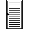 STOLBUD Włoszczowa - Interior doors A.6.0 1084x2060 - Front view dwg