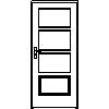 STOLBUD Włoszczowa - Interior doors A.4.3 900x2067 - Front view dwg