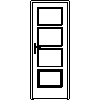 STOLBUD Włoszczowa - Interior doors A.4.3 800x2067 - Front view dwg