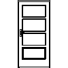 STOLBUD Włoszczowa - Interior doors A.4.3 1000x2067 - Front view dwg