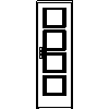 STOLBUD Włoszczowa - Interior doors A.4.0 700x2067 - Front view dwg