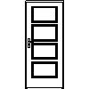 STOLBUD Włoszczowa - Interior doors A.4.0 900x2067 - Front view dwg