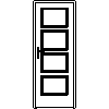 STOLBUD Włoszczowa - Interior doors A.4.0 800x2067 - Front view dwg