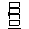 STOLBUD Włoszczowa - Interior doors A.4.0 1000x2067 - Front view dwg