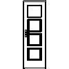 STOLBUD Włoszczowa - Interior doors A.4.1 700x2067 - Front view dwg