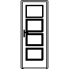 STOLBUD Włoszczowa - Interior doors A.4.1 800x2067 - Front view dwg