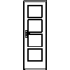 STOLBUD Włoszczowa - Interior doors A.4.4 700x2067 - Front view dwg