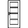 STOLBUD Włoszczowa - Interior doors A.4.4 900x2067 - Front view dwg