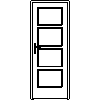 STOLBUD Włoszczowa - Interior doors A.4.4 800x2067 - Front view dwg