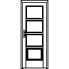 STOLBUD Włoszczowa - Interior doors A.4.3 744x2040 - Front view dwg