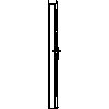 STOLBUD Włoszczowa - Drzwi wewnętrzne A.4.0 Drzwi wewnętrzne A.4.0 844x2040 - widok z boku dwg