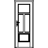 STOLBUD Włoszczowa - Interior doors F.4.3 744x2040 - Front view dwg