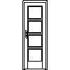 STOLBUD Włoszczowa - Interior doors A.4.4 644x2040 - Front view dwg