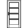 STOLBUD Włoszczowa - Interior doors A.4.4 944x2040 - Front view dwg