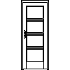 STOLBUD Włoszczowa - Interior doors A.4.4 744x2040 - Front view dwg