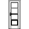 STOLBUD Włoszczowa - Interior doors A.4.3 784x2060 - Front view dwg