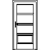 STOLBUD Włoszczowa - Interior doors A.4.3 984x2060 - Front view dwg