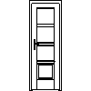 STOLBUD Włoszczowa - Interior doors A.4.3 684x2060 - Front view dwg