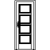 STOLBUD Włoszczowa - Interior doors A.4.0 784x2060 - Front view dwg