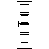 STOLBUD Włoszczowa - Interior doors A.4.0 684x2060 - Front view dwg