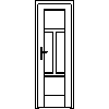 STOLBUD Włoszczowa - Interior doors F.4.4 684x2060 - Front view dwg