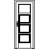 STOLBUD Włoszczowa - Interior doors A.4.1 784x2060 - Front view dwg