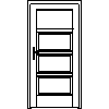 STOLBUD Włoszczowa - Interior doors A.4.1 984x2060 - Front view dwg